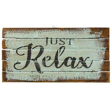 Just Relax Lath Sign - The Fox Decor